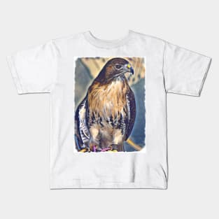 Red-Tailed Hawk Kids T-Shirt